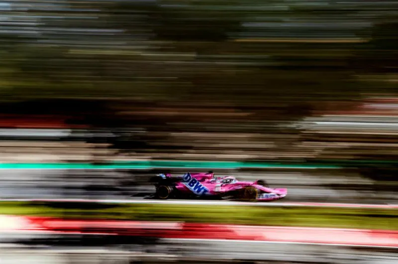 Sergio Pérez, en el circuito