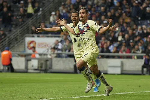 MEXSPORT Luis Fuentes celebra su gol ante Monterrey