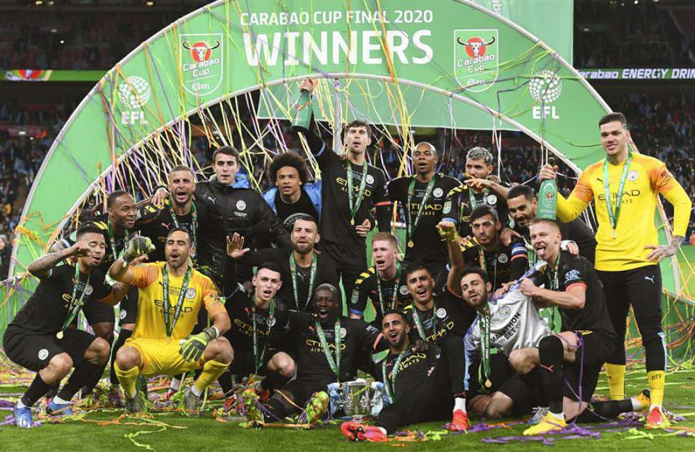 EFE Jugadores del City festejan el Título