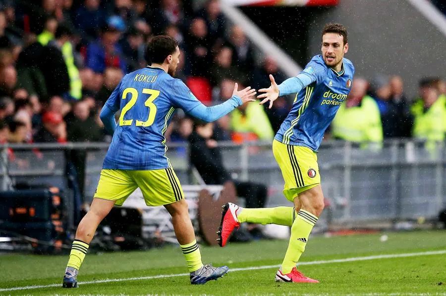 Botteghin festeja un gol contra los Granjeros