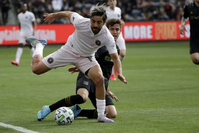 AP Pizarro, en un partido del Inter Miami
