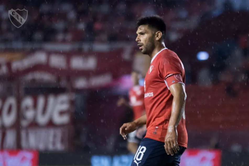 TWITTER @INDEPENDIENTE Silvio Romer durante un partido con Independiente