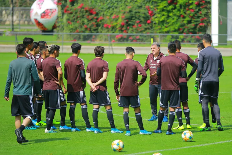 Selección mexicana en entrenamiento