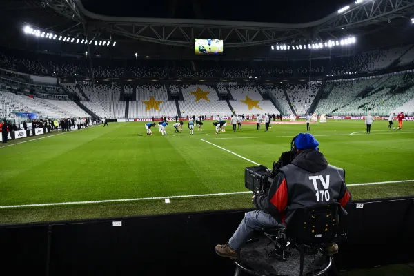 Allianz Stadium vació en el Derbi de Italia