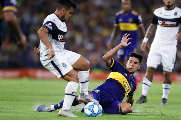 EFE Fernández, en un partido del Boca Juniors