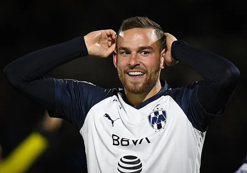 IMAGO7 El delantero holandés lamenta una ocasión con Rayados