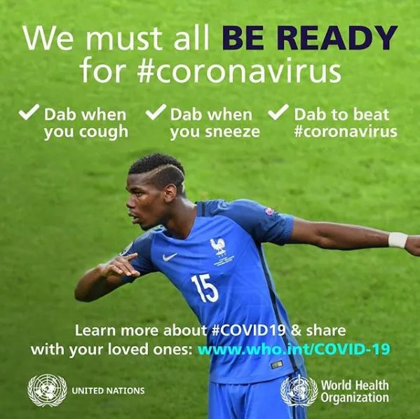 &quot;Debemos estar todos listos para coronavirus&quot;, recomendación de Pogba