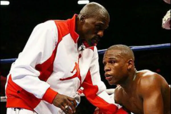 MayWeather y su tío previo a una pelea