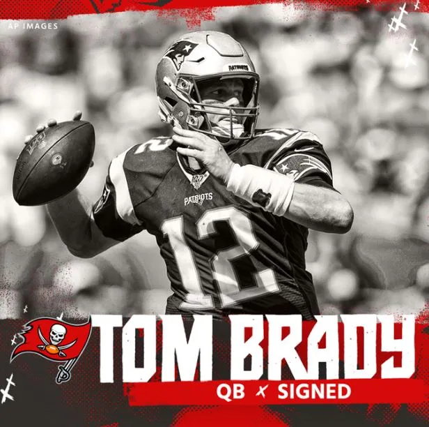 Llamado de Buccaneers para anunciar llegada de Brady