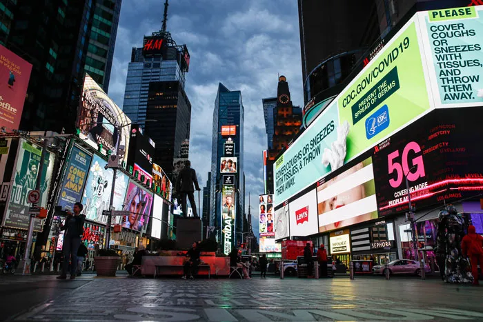 Así luce Times Square tras la cuarentena por coronavirus