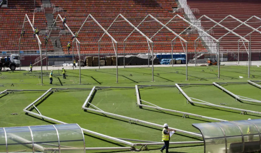 Estadio Pacaembu, en Sao Paulo, Brasil
