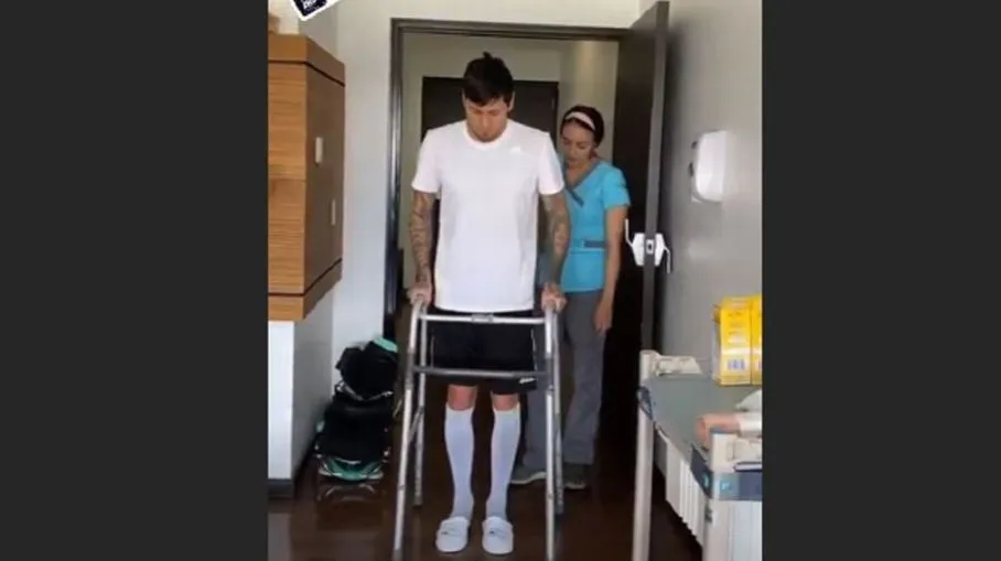 INSTAGRAM @CASTILLO30__ Proceso de rehabilitación de Nico Castillo