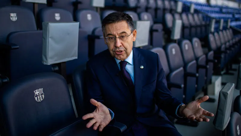 Bartomeu, presidente del Barcelona, en una entrevista
