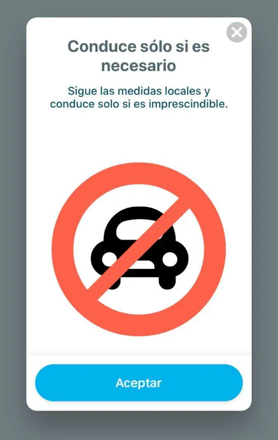 WAZE Leyenda en la aplicación de Waze