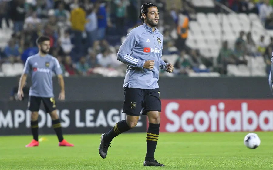Carlos Vela durante un entrenamiento con LAFC