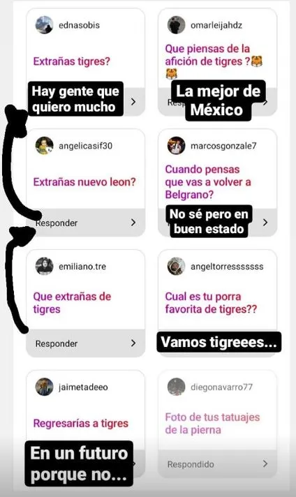 INSTAGRAM @LUCASZELARAYAN Respuestas de Zelarayán en Instagram