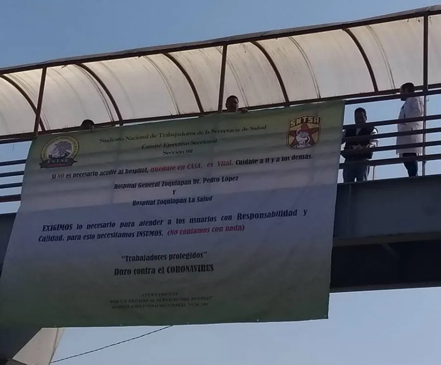 Protestas ante falta de insumos en Edomex