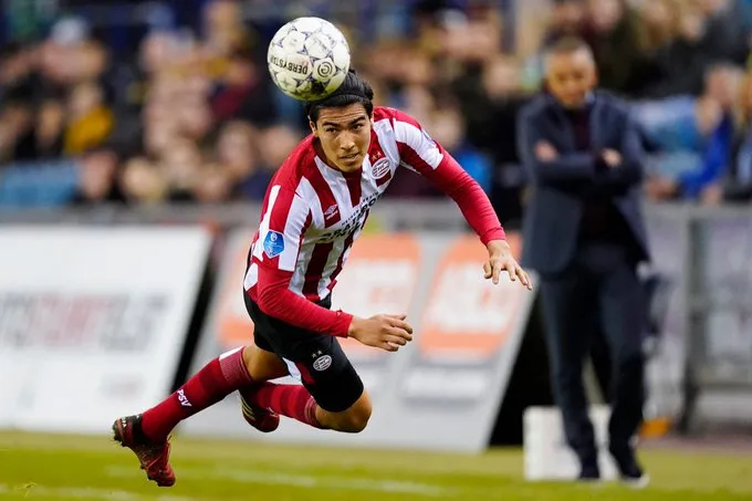 Erick Gutiérrez durante un juego del PSV