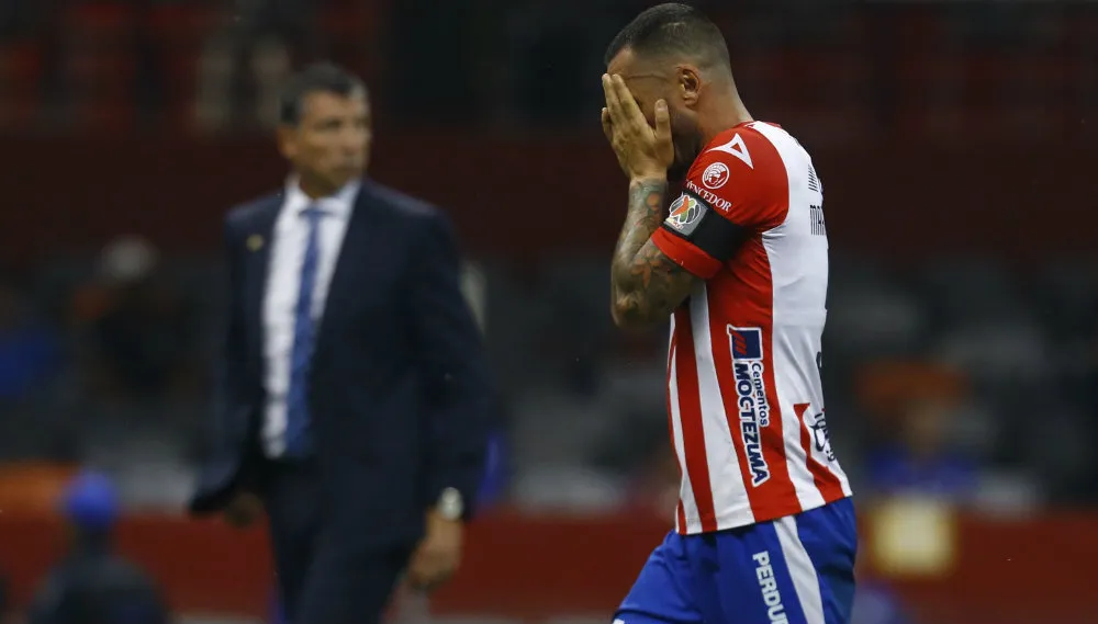 Pedro Álvarez durante un partido con Atlético de San Luis