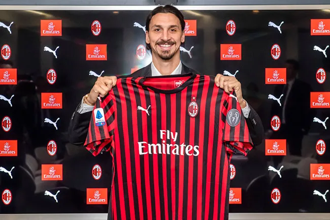 Zlatan, en su última presentación con el AC Milan