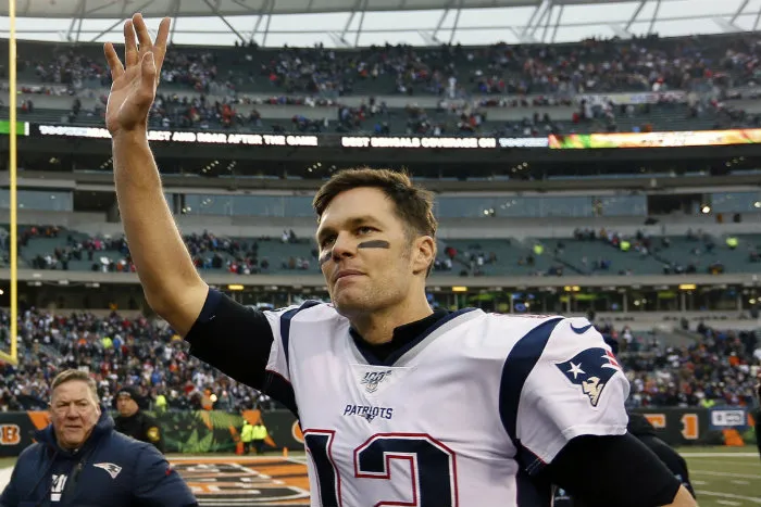 Brady, en un partido de Patriots