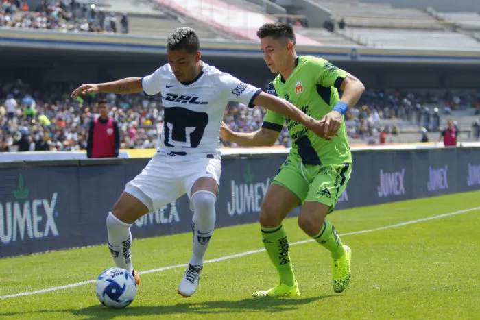 Chispa, en un partido ante Pumas