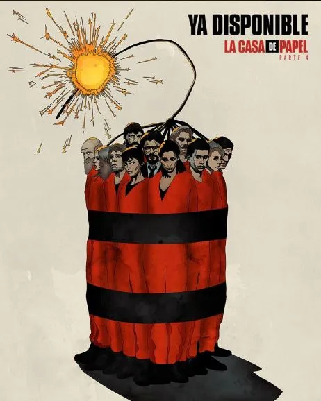 Póster de la famosa serie 'La Casa de Papel'