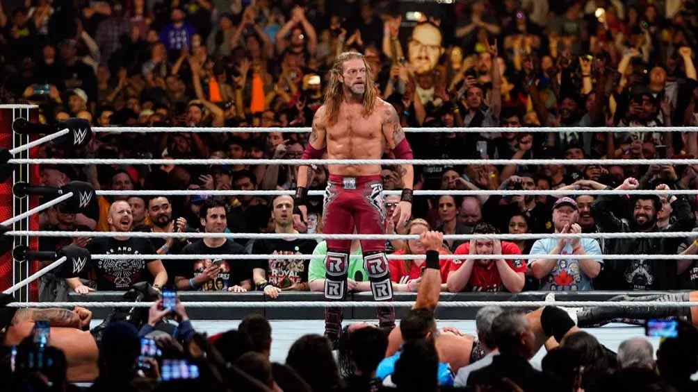 Edge, durante el Royal Rumble en Houston