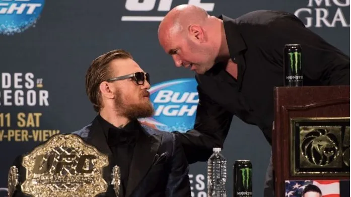 Dana White con Conor McGregor