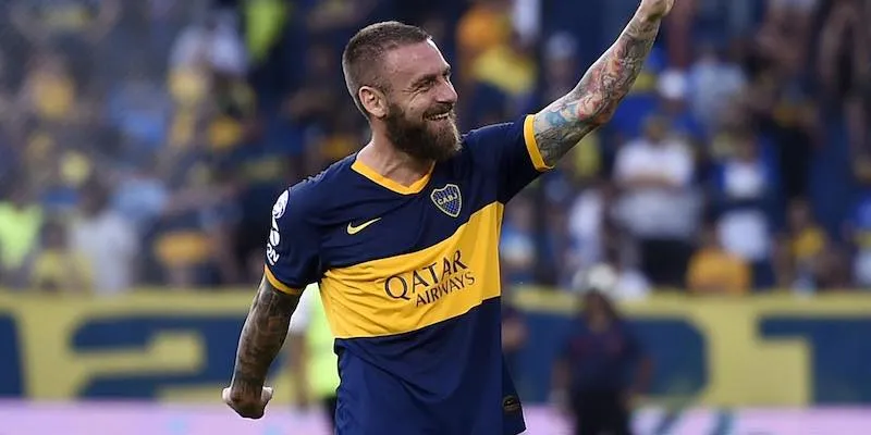 De Rossi en festejo de gol