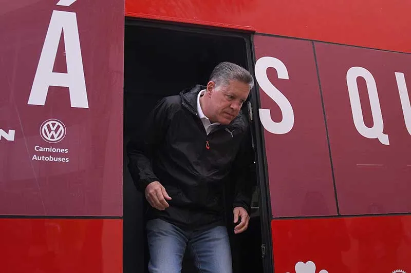 Ricardo Peláez previo a un juego de Chivas