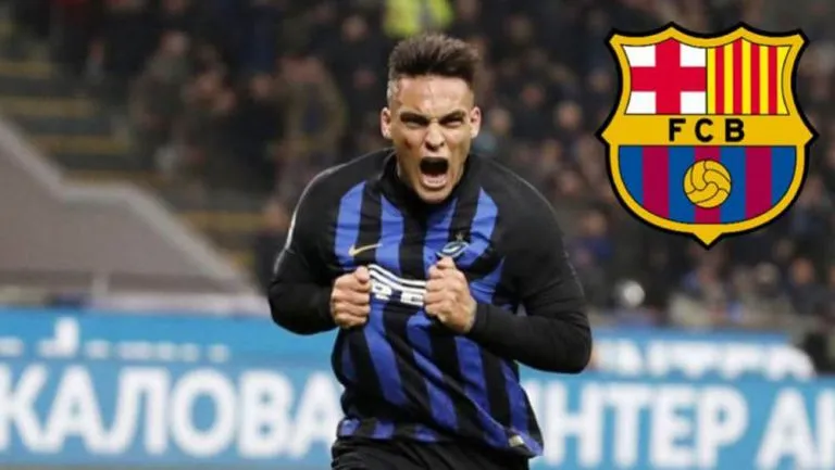 Lautaro Martínez, en festejo de gol