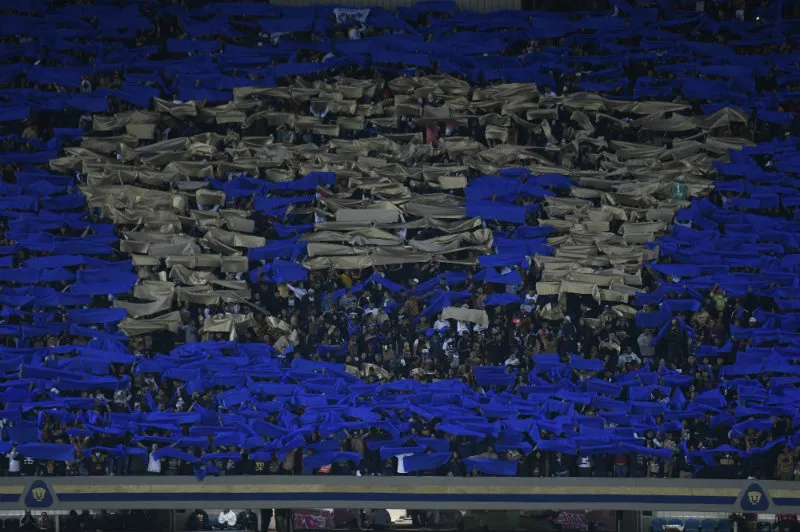 Afición de Pumas en el Olímpico Universitario
