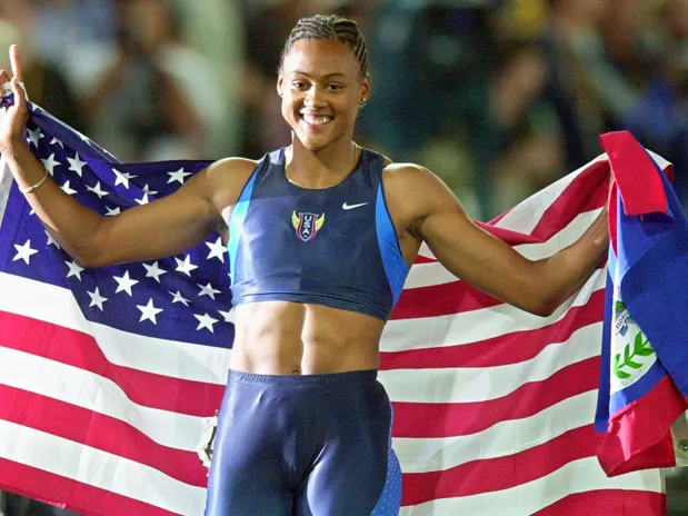 Marion Jones en competición