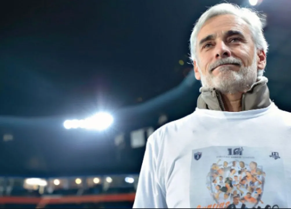 Jesús Martínez en el juego de despedida de Chaco Giménez