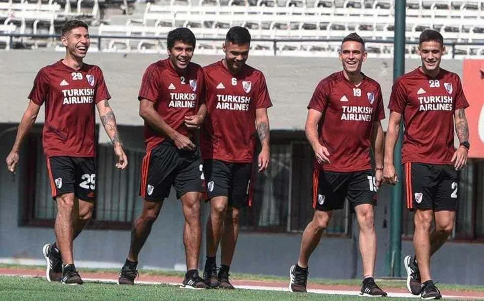 INSTAGRAM @riverplate Jugadores de River Plate durante un entrenamiento