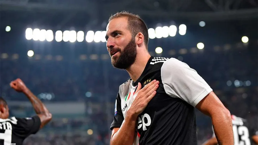 Gonzalo Higuaín durante un partido con la Juventus