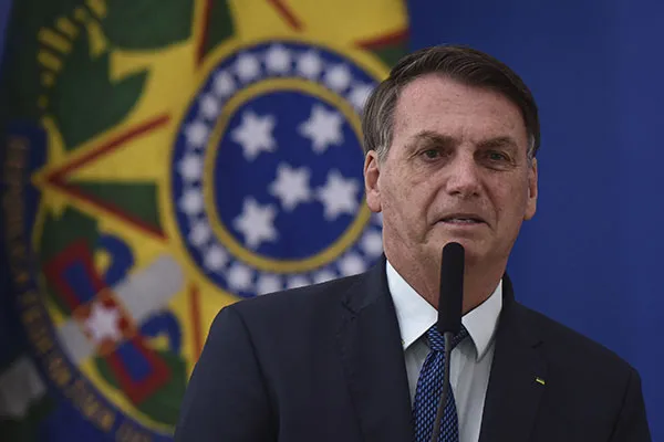 Jair Bolsonaro, presidente de Brasil, en un evento