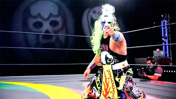 El Psicópata del Ring durante una de las luchas