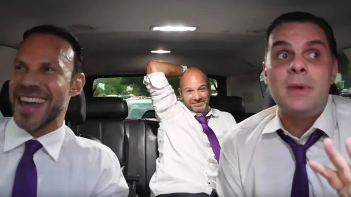 Martinoli con Luis García y Zague