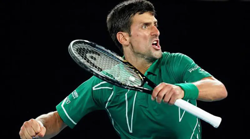 Novak Djokovic tras conquistar un título