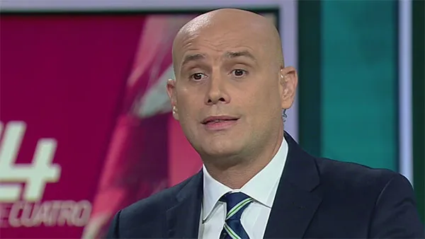 El argentino durante uno de los programas de la televisora