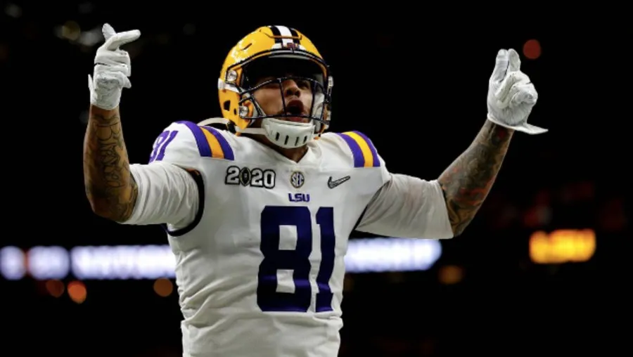 Moss celebra en un juego con LSU