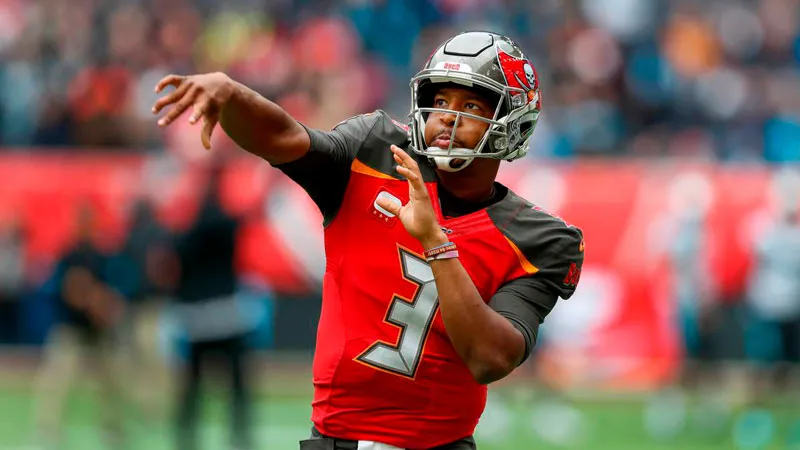 El exquarterback de Buccaneers durante un partido
