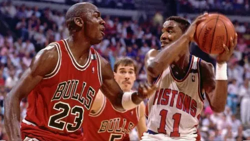 Jordan e Isiah Thomas