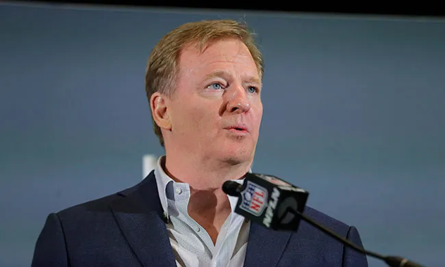 AP Roger Goodell, en conferencia de prensa