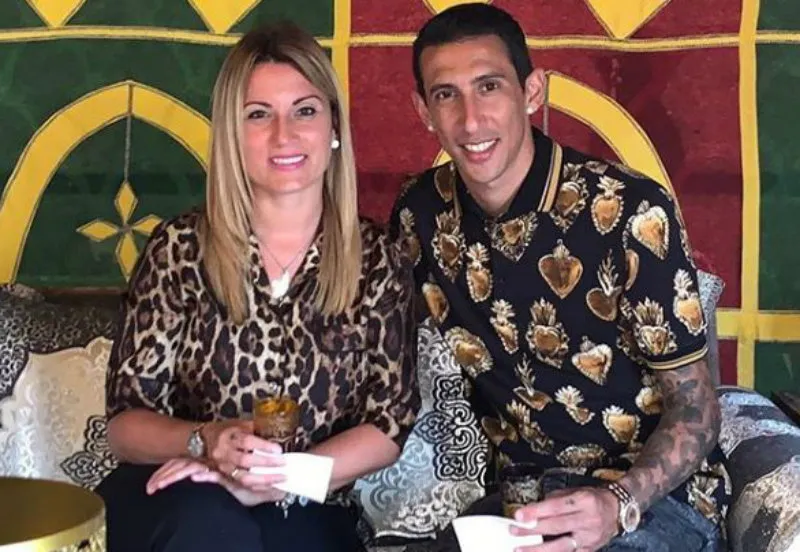 INSTAGRAM @angeldimariajm Di María con su esposa Jorgelina Cardoso