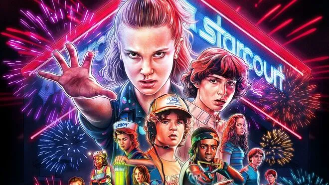 Imagen promocional de Stranger Things de Netflix