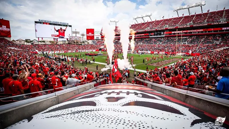 El estadio de Tampa Bay previo a un juego