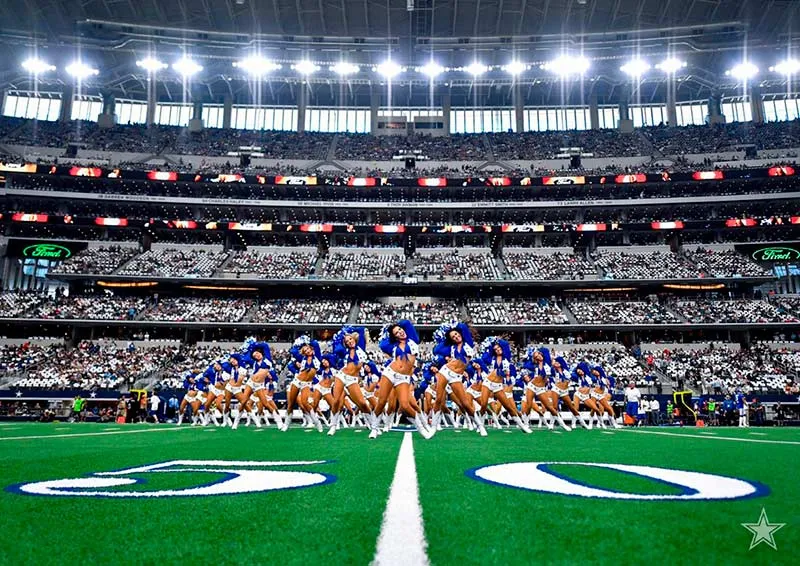 Las animadoras de Dallas en un partido